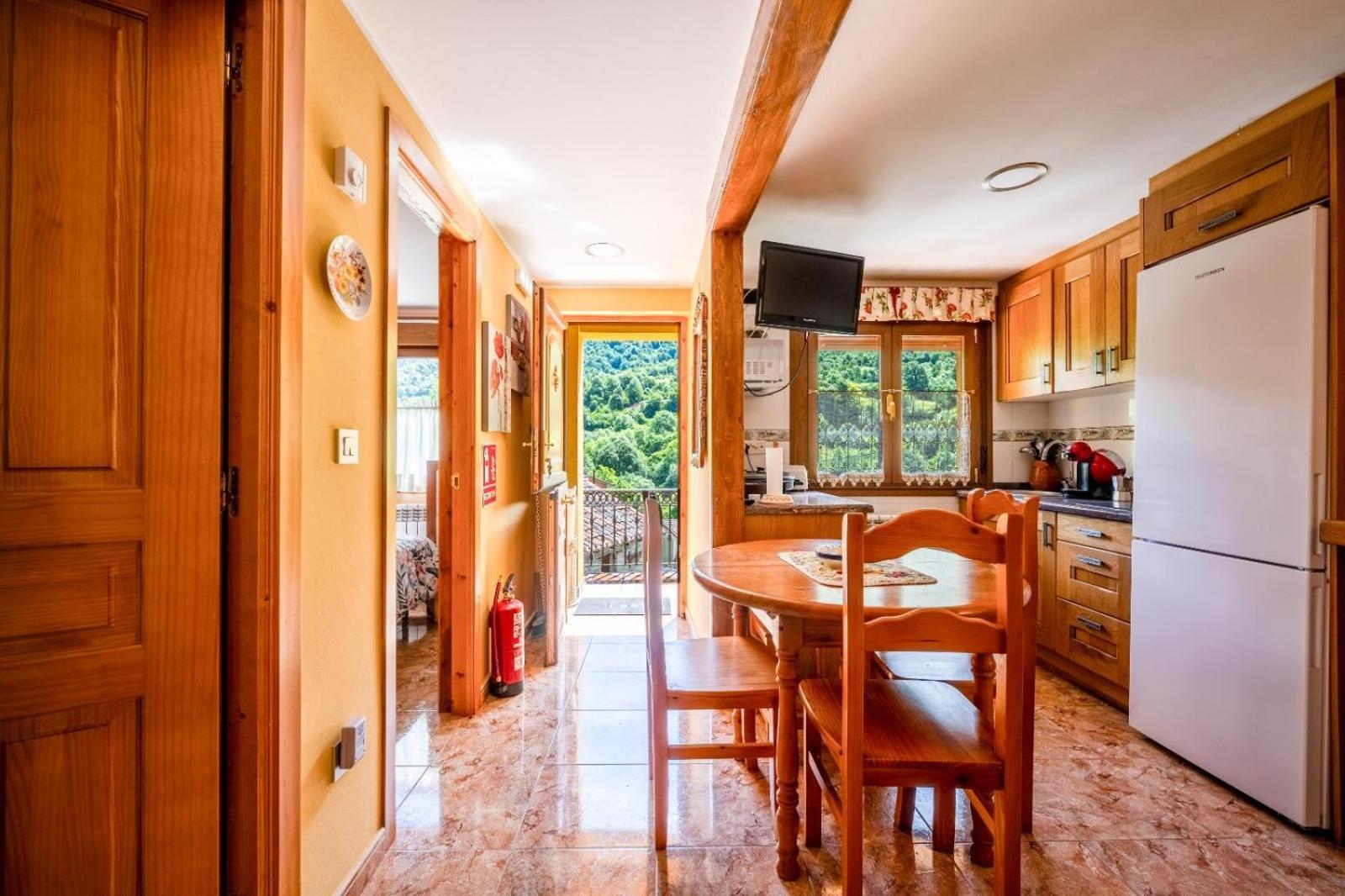 Casa En Campo De Caso Villa Bagian luar foto